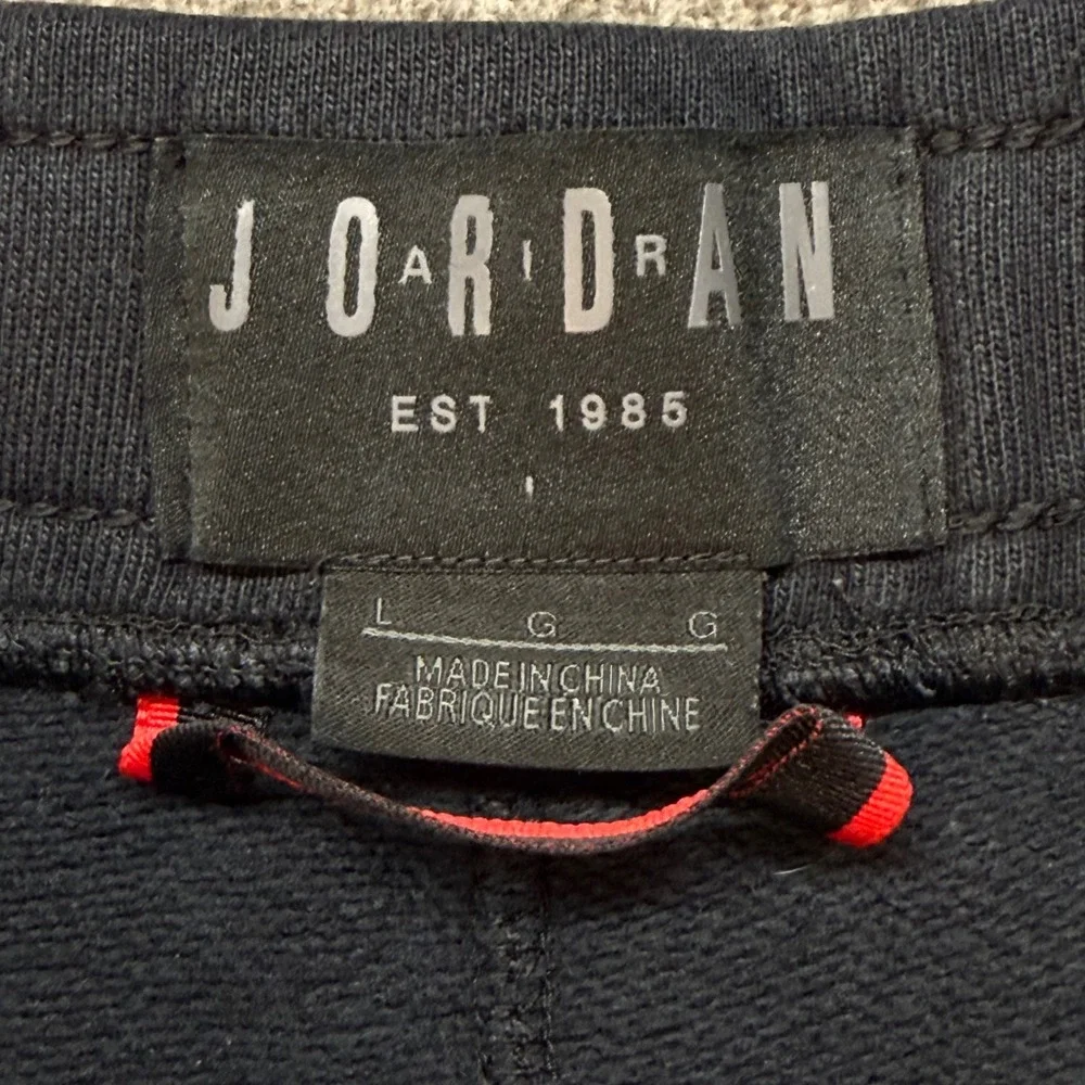Jordan Flight Fleece Shorts Mens Large Black Sweat Shorts 884278-013